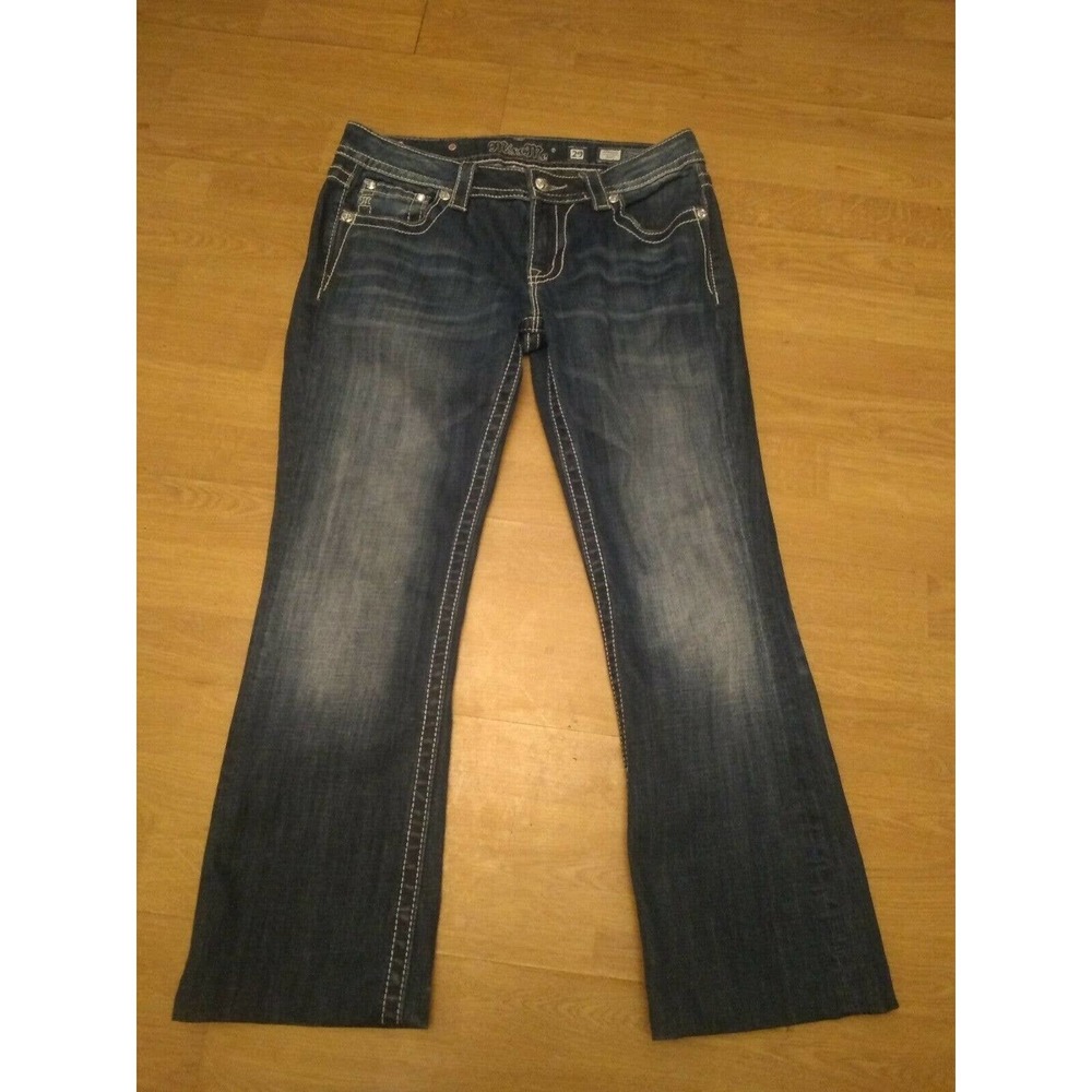 Miss Me Jeans Rhinestone Sz 29 Cropped Embellished